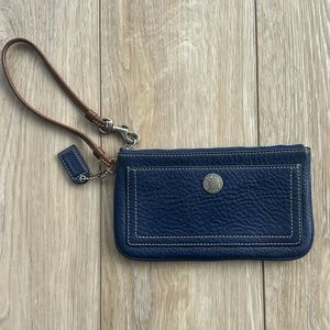 Coach leather wristlet